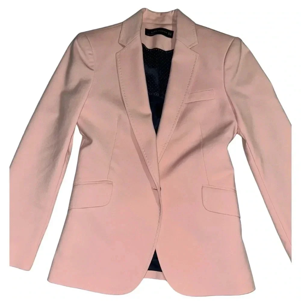 NWOT Zara light pink blazer, size XS - Picture 2 of 7